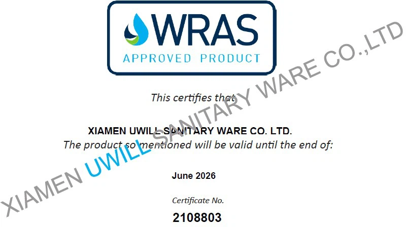 WRAS for retrectable shower hose WRAS for retrectable shower hose